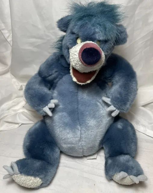 Disney Store The Jungle Book Blue Baloo 12" Plush Stuffed Bear