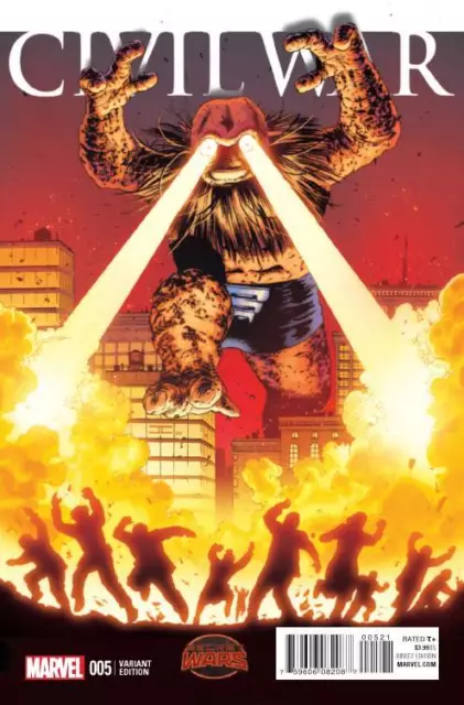 Civil War #5 Cassaday Kirby Monster Variant SWA Marvel Comics Unread New