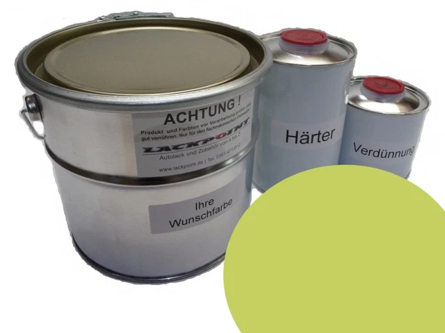 1,75 Liter Set 2K Autolack DDR Gletscherblau Trabant Sachsenring Trabi IFA Neu