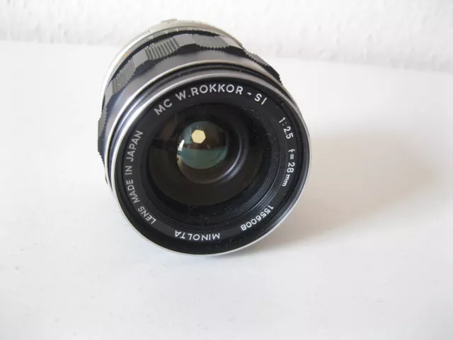 Minolta MC W. Rokkor - SI  2,5/28     ... siehe Text und Bilder