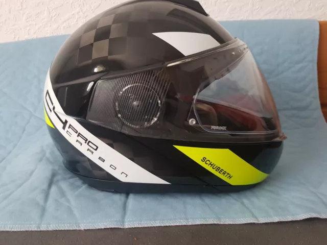 Schuberth C4 Pro Carbon Avio Yellow Klapphelm Gr. 59