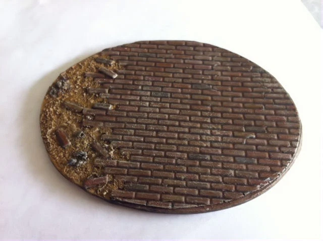 Large 120mm Oval Rock Slate Resin Bases For Miniatures - Made In UK - Choose Style