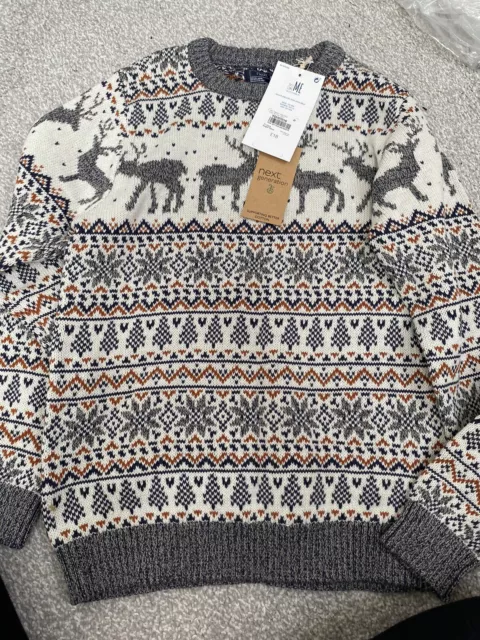 Next Boys Christmas Sweater Age 11-12 BNWT