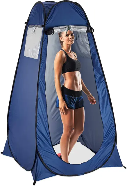 TENDA POP UP cabina spogliatoio doccia esterno outdoor campeggio alta blu  EUR 42,99 - PicClick IT