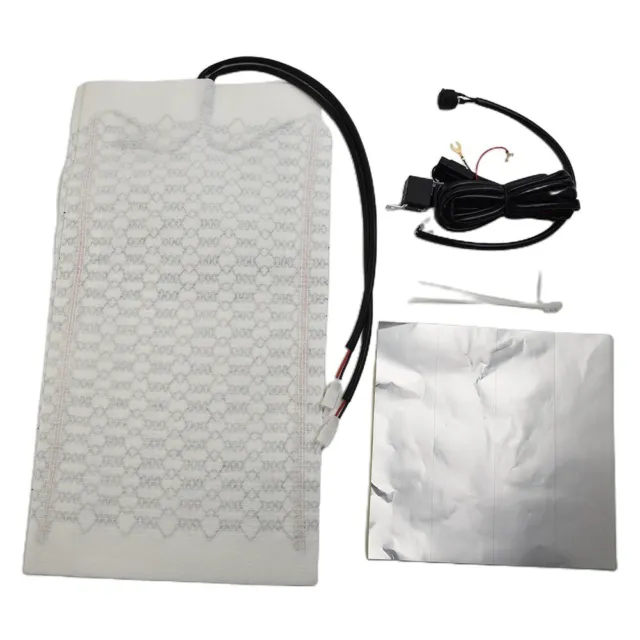 Heated Seat Heater Pads High/Low Temperature Settings White 12V 2.3M 2pcs