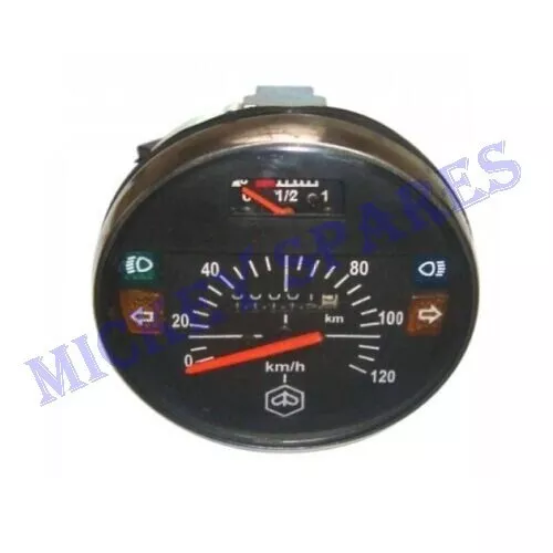 SPEEDOMETER TACHO 120KM/H BLACK For VESPA LML STELLA PX Lusso 80, 125, 150, 200,