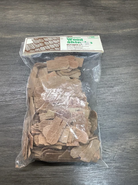 Greenleaf Miniature Octagonal Dollhouse Wood Shingles #9006 NOS Sealed Octagon