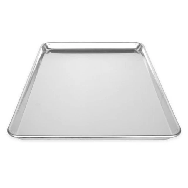 BAKSP2618HD Full Size 12 Gauge 18" x 26" Wire in Rim Aluminum Sheet Pan