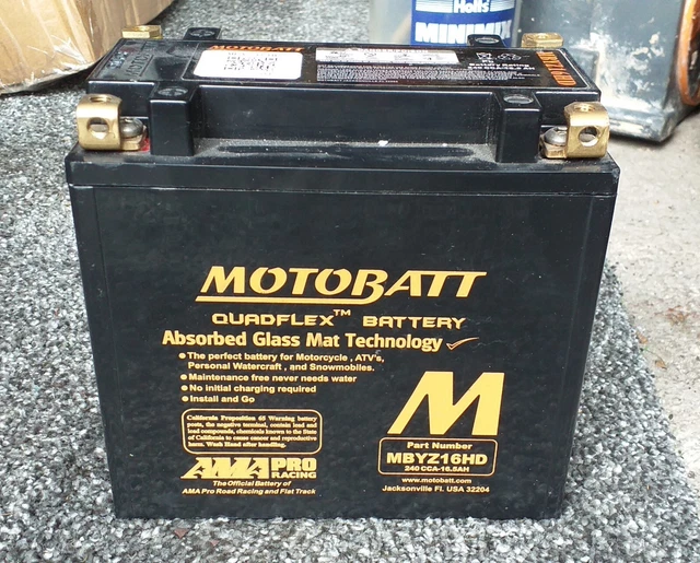 MOTOBATT Batterie MBYZ16HD – Leistungsstarke Batterie Für Motorräder & Fahrzeuge