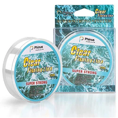 Fishing Wire 492FT/164Yard/150M 8.0#, Clear Fishing Line Jewelry String Invis...