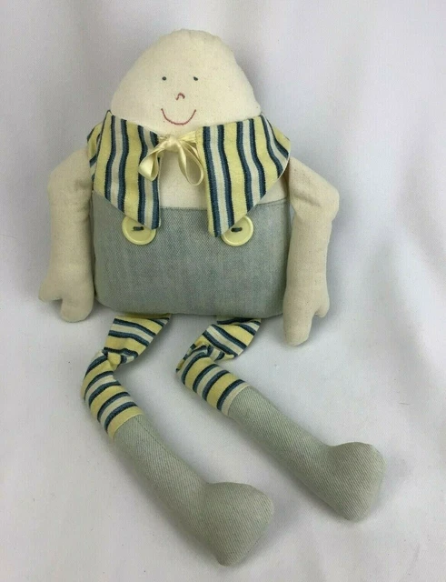 Woof & Poof Humpty Dumpty Doll Music Vintage 19" Wind-Up Musical Baby Plush