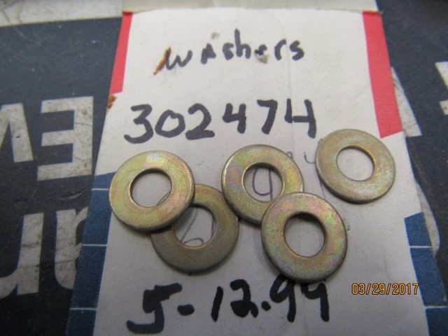 5 New  Omc Oem  Johnson Evinrude Washers 302474
