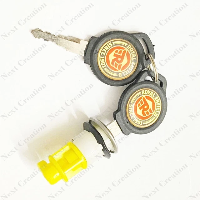 BATTERY BOX LOCK WITH KEYS FOR ROYAL ENFIELD BULLET 597132NC Free