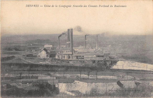 Cpa 62 Desvres Factory De La Cie New Des Cements Portland Du Boulonnais