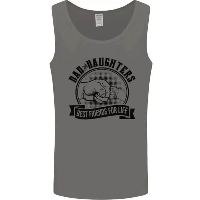 Dad & Daughters Best Friends Fathers Day Mens Vest Tank Top