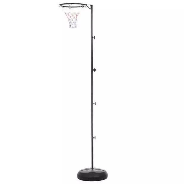 NEW! Home Garden Full Size Pro Netball Post Pole With Hoop Net FİXED BASED