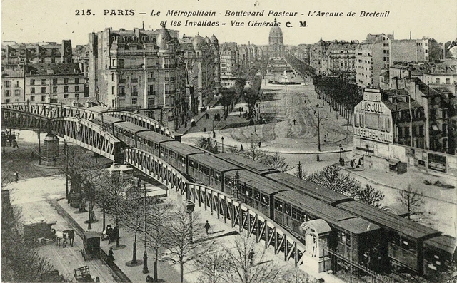 CPA - Paris - Le Métro Boulevard Pasteur