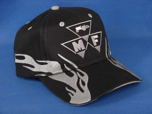 Cappello Con Logo Massey Ferguson - Nero, Retro In Rete - Nuovo Con Etichette