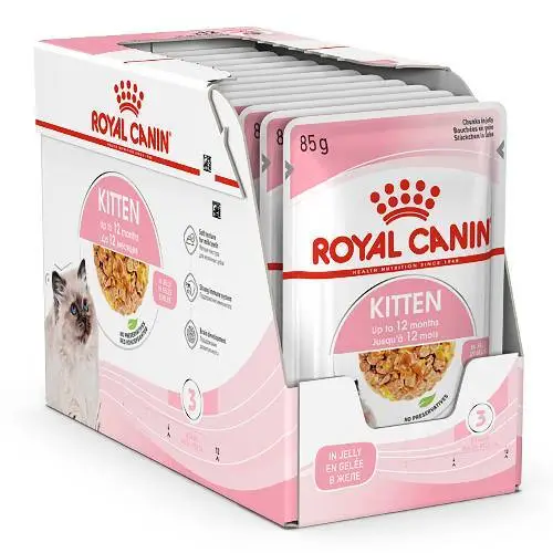 Royal Canin Kitten Instinctive in Jelly Cat Wet Food Pouch 12 x 85g