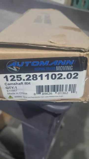 Genuine New Automann Intraax Rh Cam Shaft Kit 125.281102.02