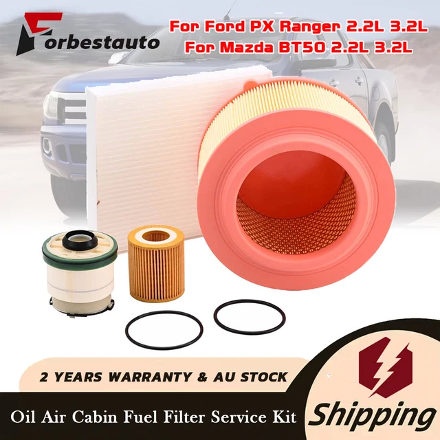AU AIR OIL FUEL CAB FILTER SERVICE KIT FOR Ford PX Ranger Mazda BT-50 2 ...
