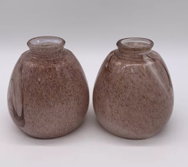Portfolio Mauve Swirl Pendant Glass Light Shades Set Of Two Replacement