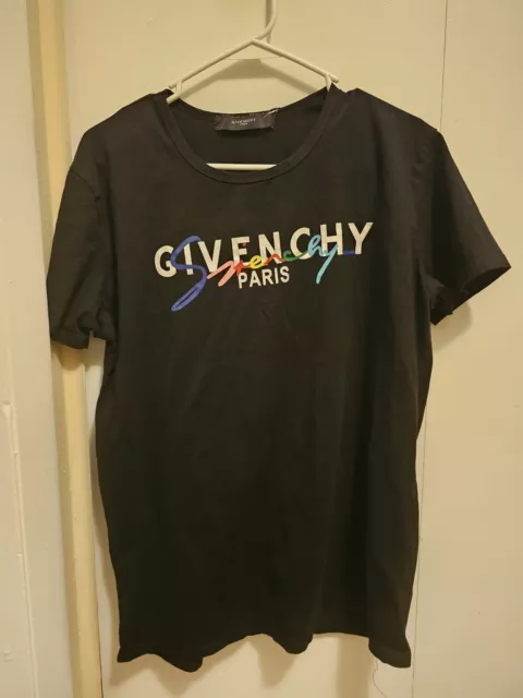 Givenchy Paris Mens Medium Rainbow T Shirt