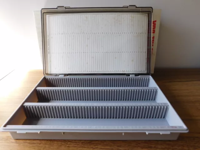 Vintage Focal Slide File Box, Holds 150 Mounted Slides