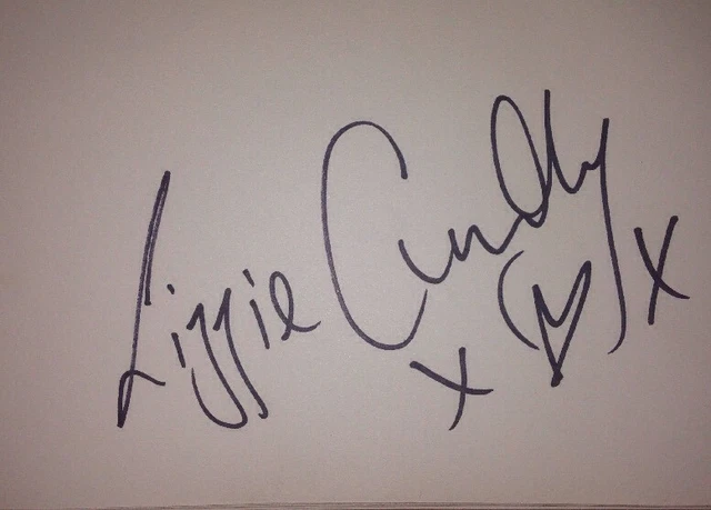 Lizzie Cundy Signed 6X4 White Tv Autograph Tv Presenter & Wag