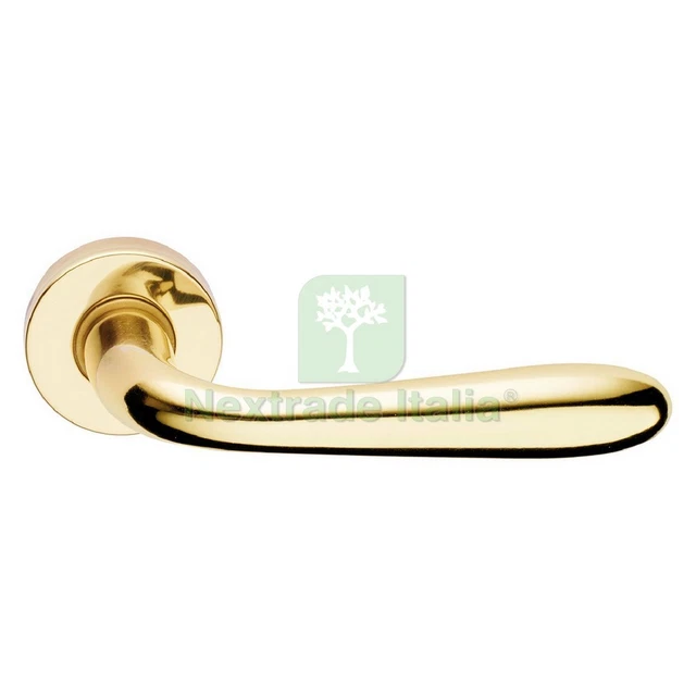 Maniglia Porta Blindata Con Rosetta Ovale - Acciaio Verniciato Lucido, 11.7x5.85 Cm - Foto 7