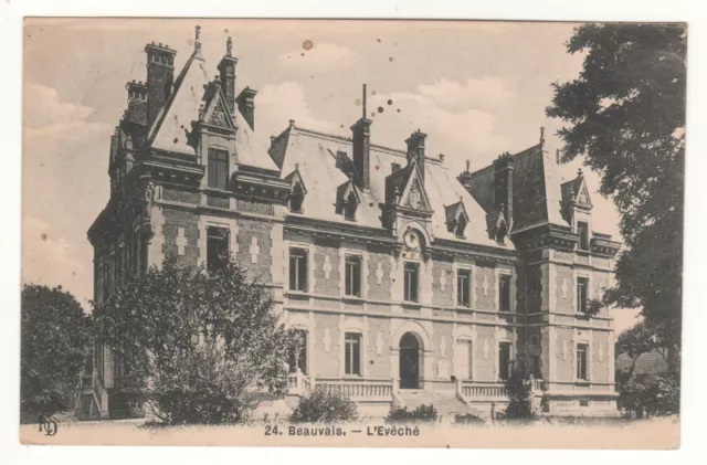 Cpa 60 - Beauvais : L'évêché (Oise) Écrite
