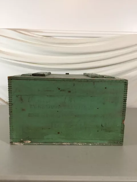 Atlas Powder Co Explosives Wood Crate Box, Use as a Rustic Wall Cabinet, Patina! 7
