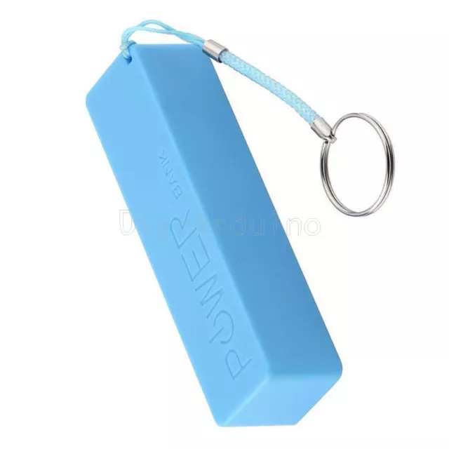 Caricabatterie scatola fai da te nero/blu/verde/giallo custodia power bank USB NUOVO 2