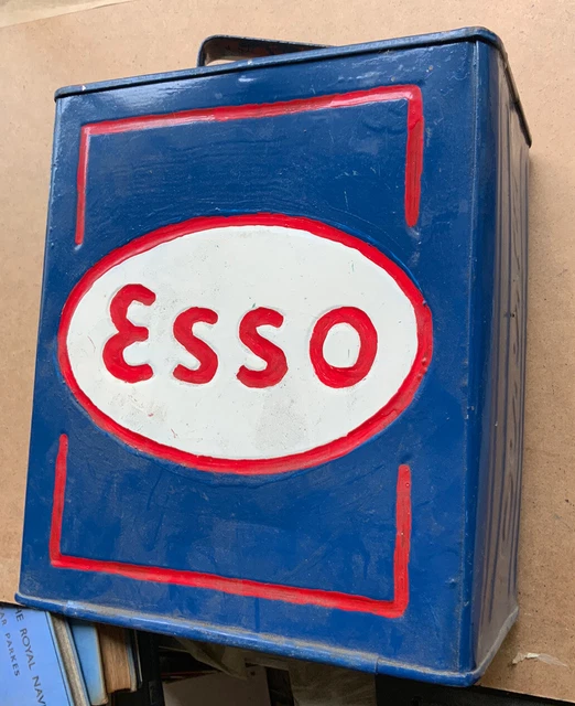 Vintage Esso Can With Brass Cap