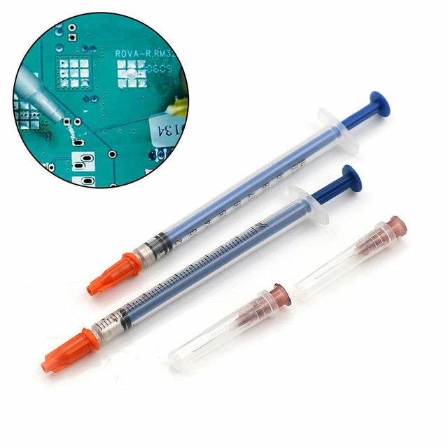 Argent Conducteur Colle Pâte Câble Adhésif PCB Electronique Réparation 0.2ml