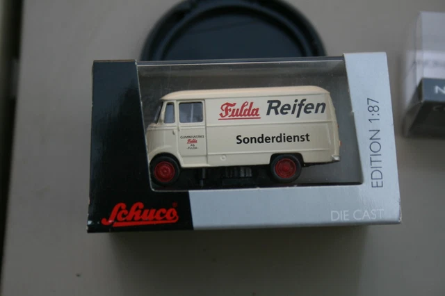 SCHUCO 452661500 MERCEDES Benz L319 Boîte Bleu - Neuf 1:87 H0 Dans Emballage EUR 12,28 - FR