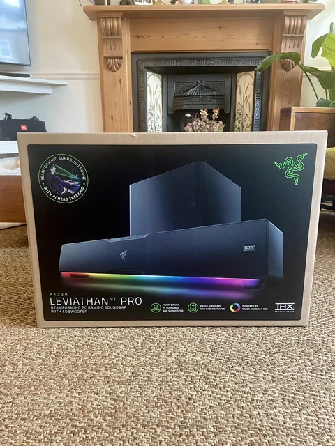 Razer Beam RAZER LEVIATHAN V2 Pro AI-Powered Beamforming PC Gaming Soundbar with ...