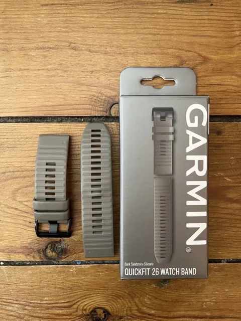 Garmin 26 Quickfit Watch Strap Genuine Fenix 7X Dark Sandstone Silicone Band