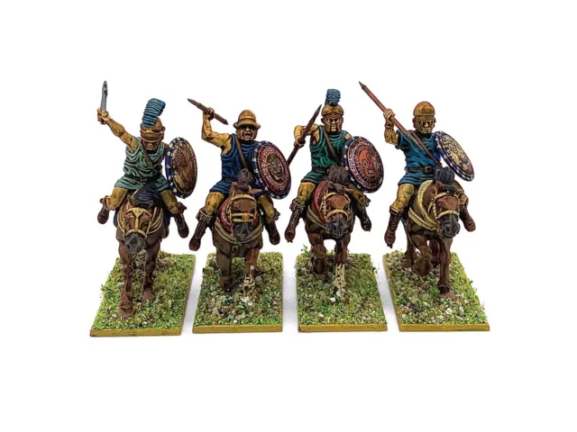 COMANDO DE CABALLERÍA GRIEGA ATENIENSE 4 28 mm pintado juegos de guerra históricos ANTIGUO SPQR