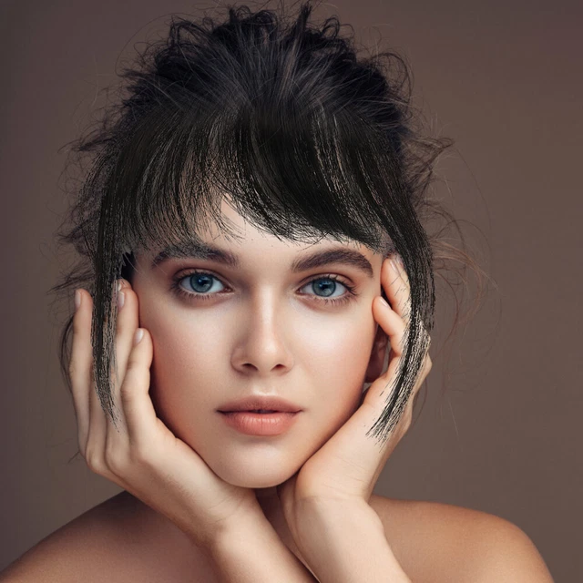 Extensiones de cabello humano con clip rubio para mujer
