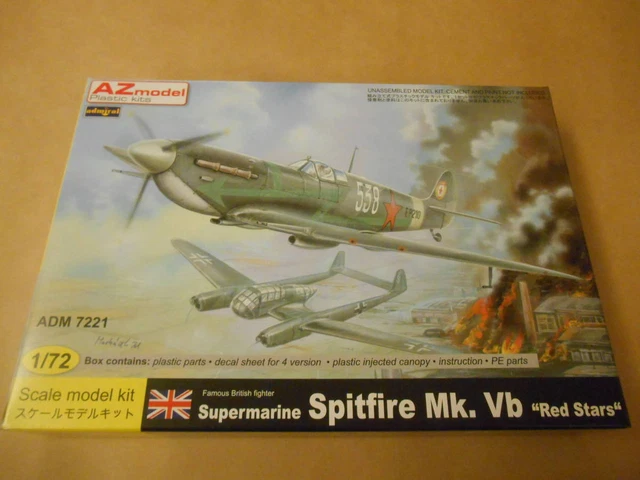 Nationwide 290 Included 1/72 Az Model England Spitfire Mk.Vb Red Star