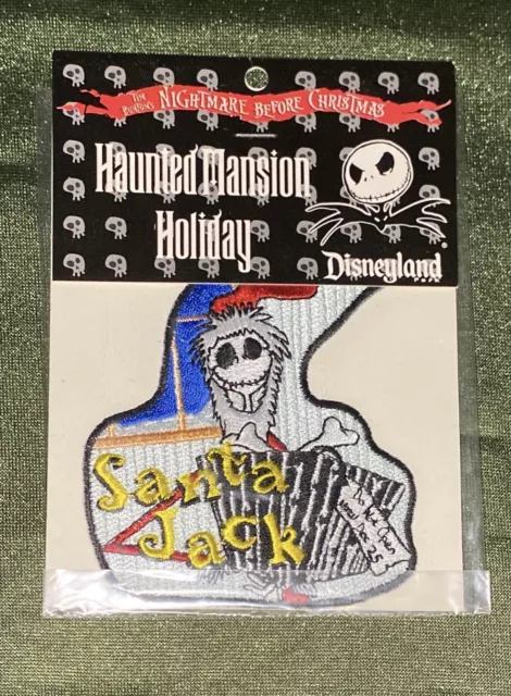 Disneyland Nightmare Before Christmas Haunted Mansion Holiday Santa Jack Patch