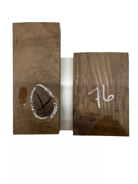 2 Pack, Black Walnut  Lumber Board Wood Blanks- Wood Blocks-#76