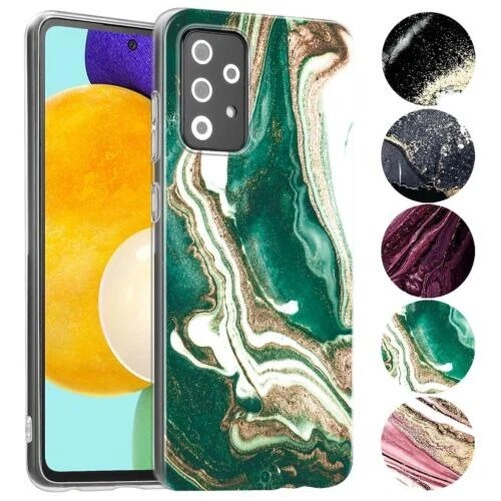 Coque pour Samsung Galaxy A13 4G Étui Marbre Téléphone Portable en Silicone Slim