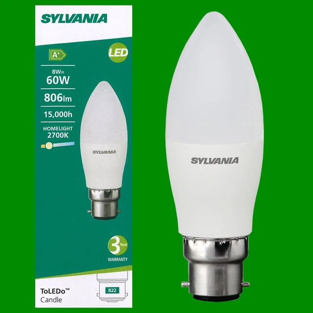 Ampoule Sylvania Fast Start - Mini-Lynx 11W B22 Blanc Chaud, 6000h Durée De Vie, équivalent à Incandescence, Allumage Instantané - 4