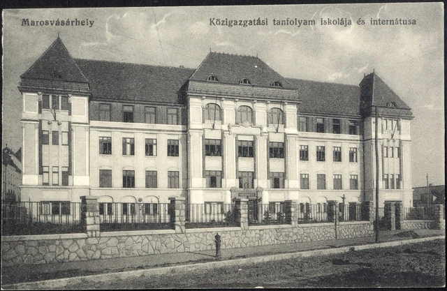 Romania Hungary 1912 PC TG.MURES schoo of administration KÖZIGAZGATÁSI ISKOLAl