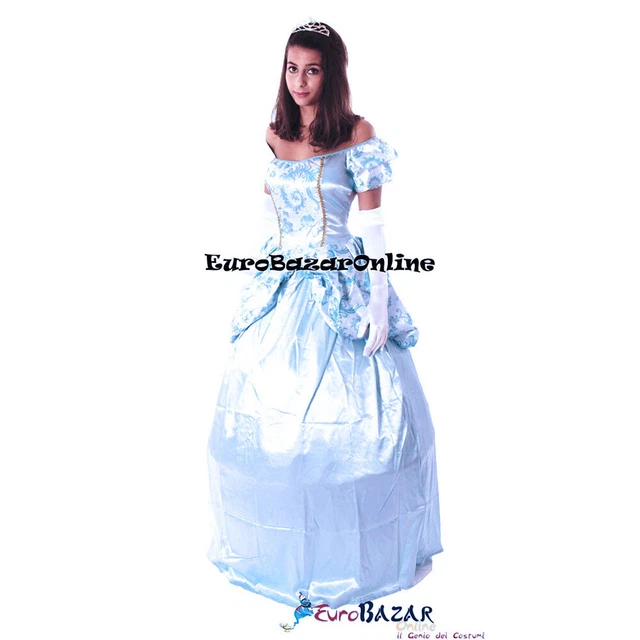 COSTUME CARNEVALE DONNA Da Principessa Di Cenerentola Vestito Per Adulto Tg  M EUR 49,90 - PicClick IT