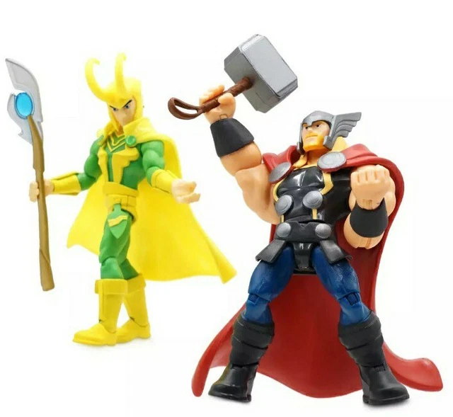 THOR & LOKI Marvel 2 Piece Action Figure Set #33 Toybox NEW