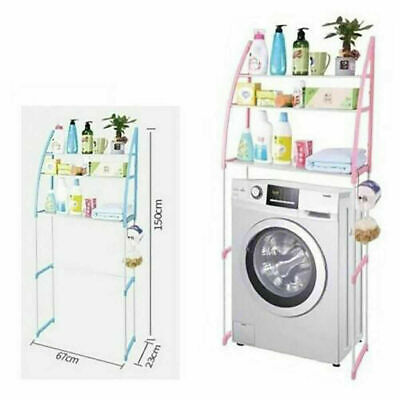 UDEAR sopra mensola per Lavatrice a Conchiglia Organizer portaoggetti a 3 Ripiani per Lavanderia salvaspazio Bagno mensola Organizer portaoggetti Bianco 