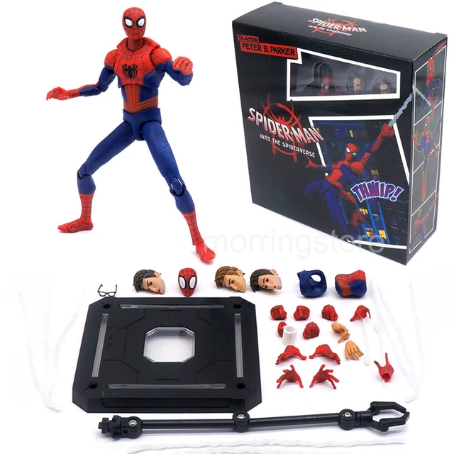 SPIDER-MAN: INTO THE Spider-Verse Peter Parker Sentinel Miles SV Action ...